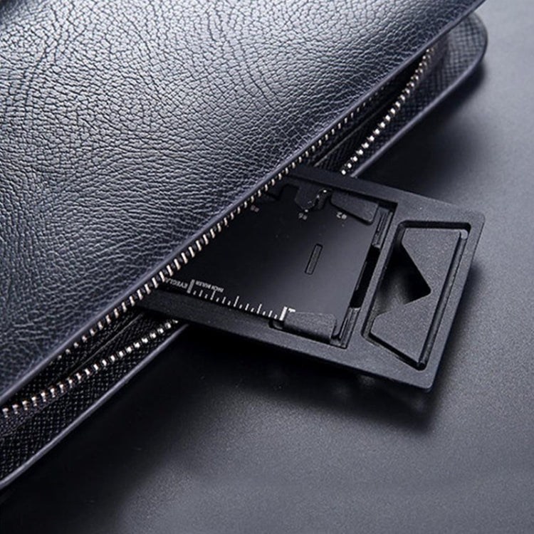 Multi-function Folding Stainless Steel Tool Card Bottle Opener Phone Holder - Desktop Holder by PMC TechLife | Online Shopping South Africa | PMC TechLife