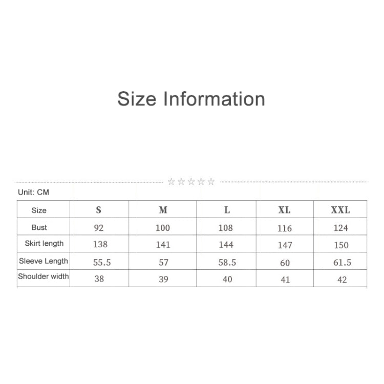 Halloween Costume Women Nun Missionary Cosplay Clothing, Size:L, Bust:108cm, Dress Length:144cm, Shoulder Width:40cm - free shipping - PMC TechLife - Order now!