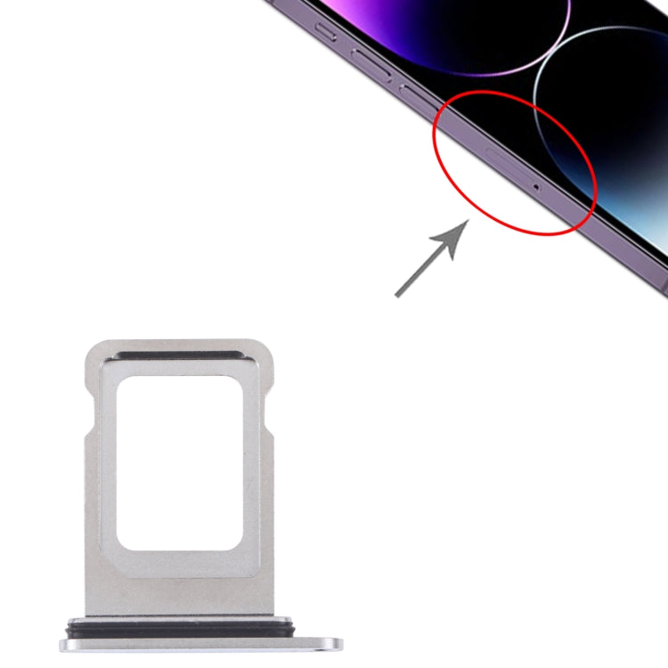 SIM+SIM Card Tray for iPhone 14 Pro Max (Silver) - by PMC TechLife | Online Shopping South Africa | PMC TechLife