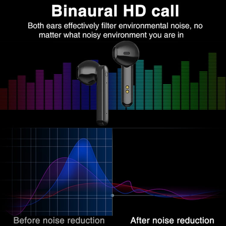 P100pro TWS Bluetooth 5.0 Touch Wireless Bluetooth Earphone with Charging Box & LED Smart Digital Display, Support Siri & Call(White) - TWS Earphone by PMC TechLife | Online Shopping South Africa | PMC TechLife