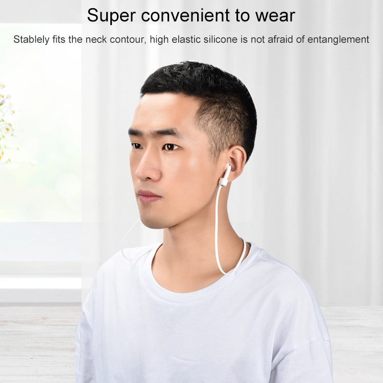 Wireless Bluetooth Headset Anti-lost Rope Magnetic Silicone Lanyard for Apple AirPods 1 / 2(Black) - Anti-lost & Holder by PMC TechLife | Online Shopping South Africa | PMC TechLife