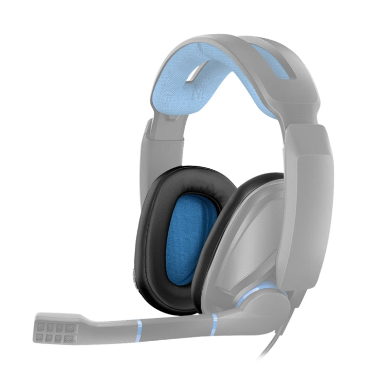 2 PCS For Sennheiser GSP300 / GSP301 / GSP302 / GSP303 / GSP350 Earphone Cushion Cover Earmuffs Replacement Earpads without Mesh - free shipping - PMC TechLife - Order now!