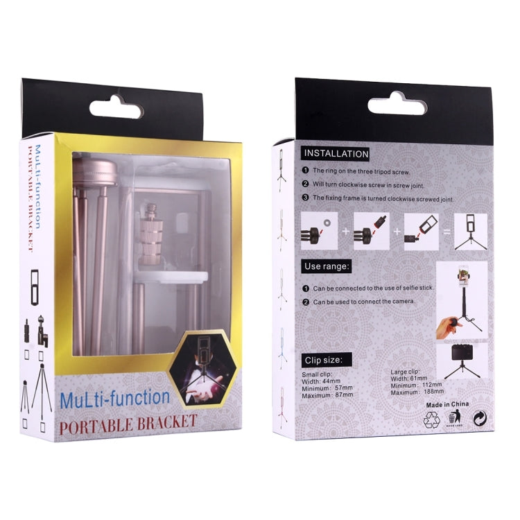 Multi-function Aluminum Alloy Tripod Mount Holder Stand , for iPad, iPhone, Samsung, Lenovo, Sony and other Smartphones & Tablets & Digital Cameras(Rose Gold) - free shipping - PMC TechLife - Order now!