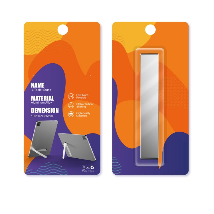 R-JUST PB07 Linear Shape Magnetic Folding Portable Aluminum Alloy Tablet Holder - Hand-Sticking Bracket by R-JUST | Online Shopping South Africa | PMC TechLife