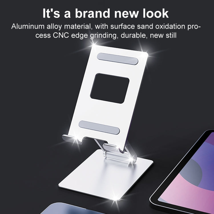R-JUST SJ33 Aluminum Alloy Folding Phone / Tablet Stand(Grey) - Desktop Holder by R-JUST | Online Shopping South Africa | PMC TechLife