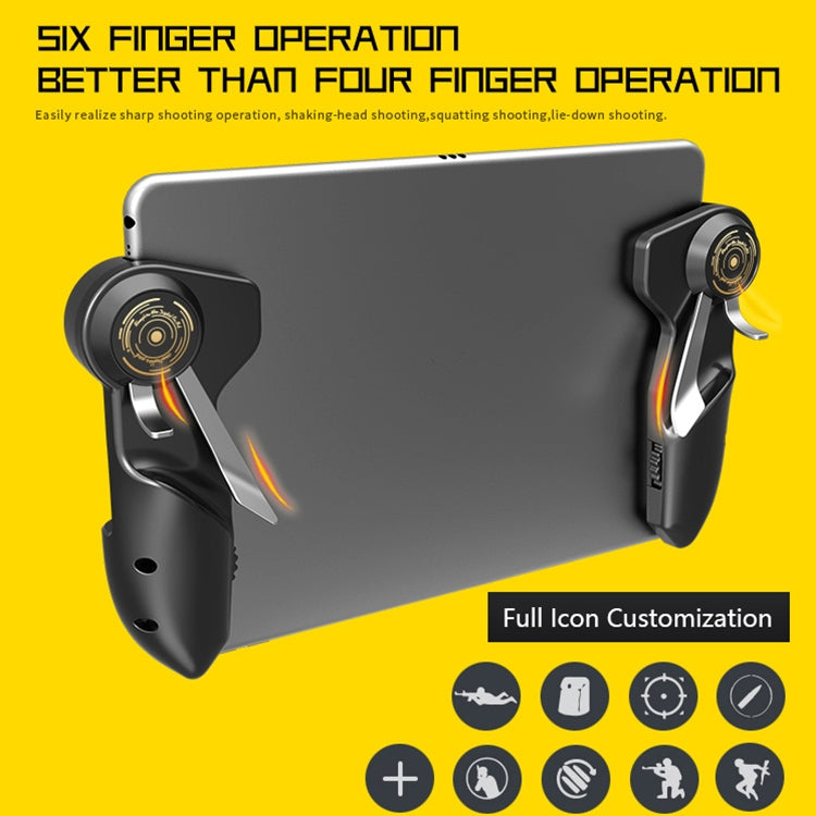 MeMo AKpad6K Snap-on Six Finger Linkage Trigger Imitation Shooting Game Controller for Tablet PC, One Pair - Controller Gamepad by PMC TechLife | Online Shopping South Africa | PMC TechLife