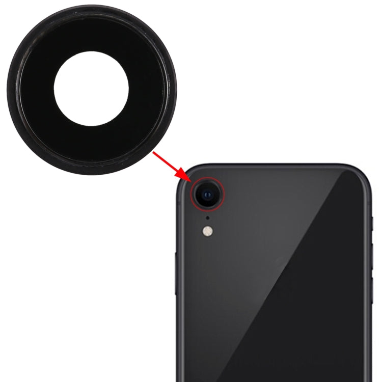 Back Camera Bezel with Lens Cover for iPhone XR(Black) - Camera Series by PMC TechLife | Online Shopping South Africa | PMC TechLife