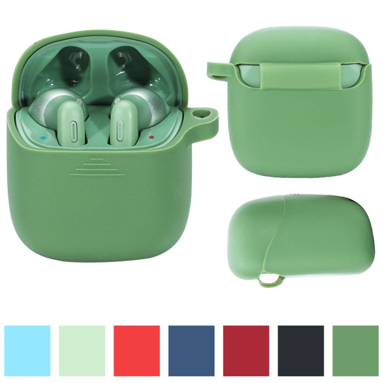 Wireless Earphones Pure Color Silicone Anti-fall Protective Case For JBL TUNE 220TWS(Grass Green) - free shipping - PMC TechLife - Order now!