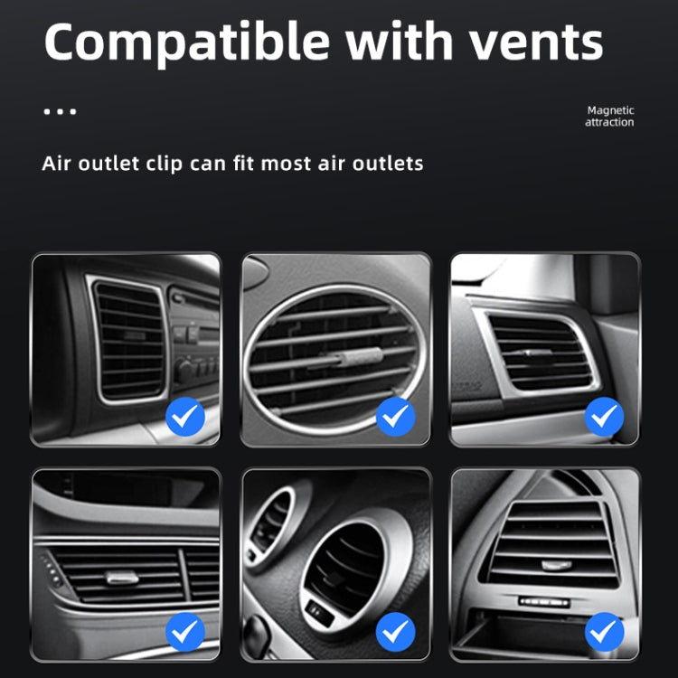 JJT-969 15W Max Output Magnetic Car Air Outlet Bracket Wireless Charger(Green) - Wireless Charger Holders by PMC TechLife | Online Shopping South Africa | PMC TechLife