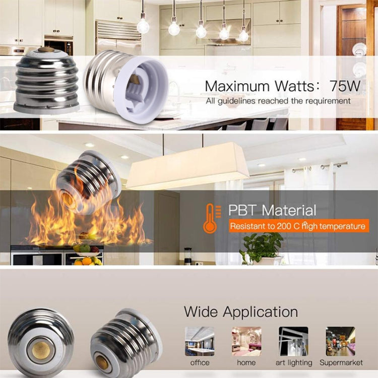 E17 to E14 Light Lamp Bulbs Adapter Converter - Connector & Plug by PMC TechLife | Online Shopping South Africa | PMC TechLife | Buy Now Pay Later Mobicred