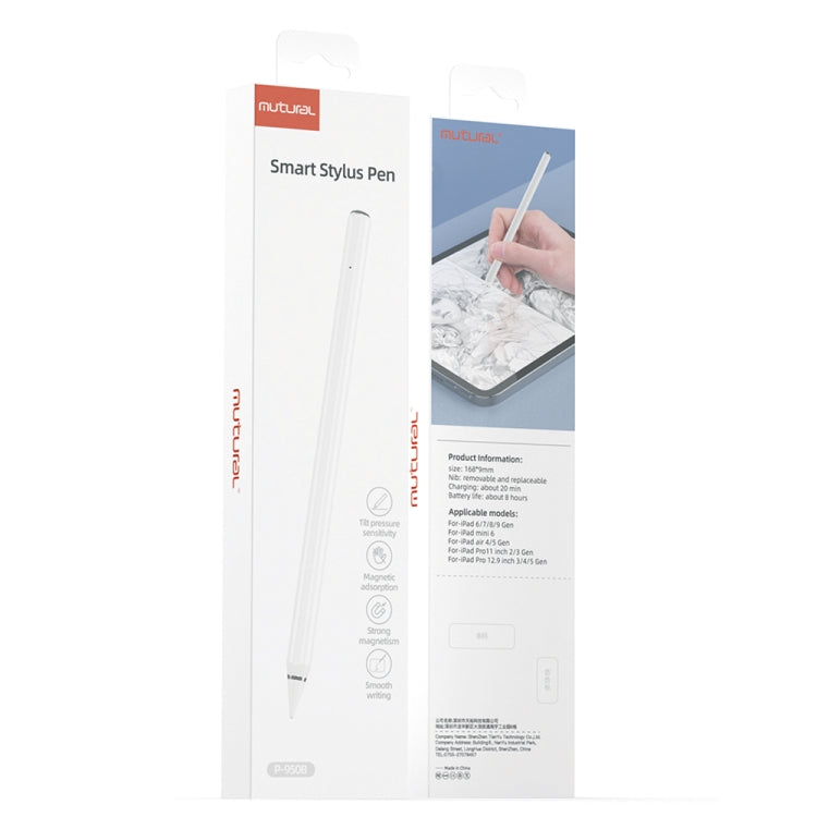 Mutural P-950B Tilt Pressure Sensor Capacitive Stylus Pen with Palm Rejection for iPad 2018 or Later - Stylus Pen by Mutural | Online Shopping South Africa | PMC TechLife | Buy Now Pay Later Mobicred