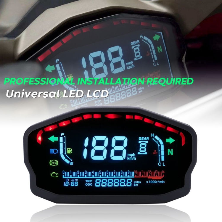 Speedpark Universal Motorcycle Modified LCD Speedometer Digital Backlight Odometer - free shipping - PMC TechLife - Order now!