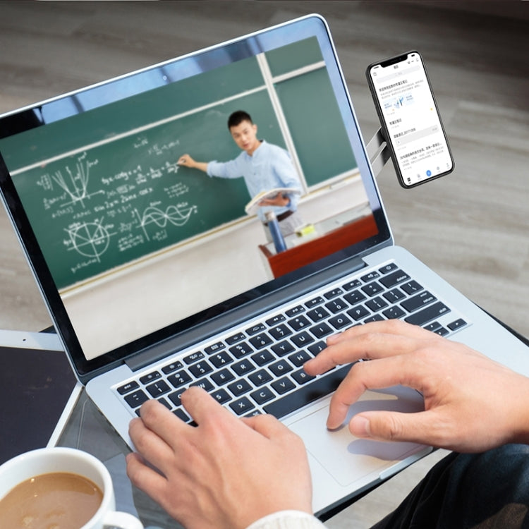 Universal Pasteable Aluminum Alloy Laptop Expansion Bracket Magnetic Suction Mobile Phone Bracket - Hand-Sticking Bracket by PMC TechLife | Online Shopping South Africa | PMC TechLife