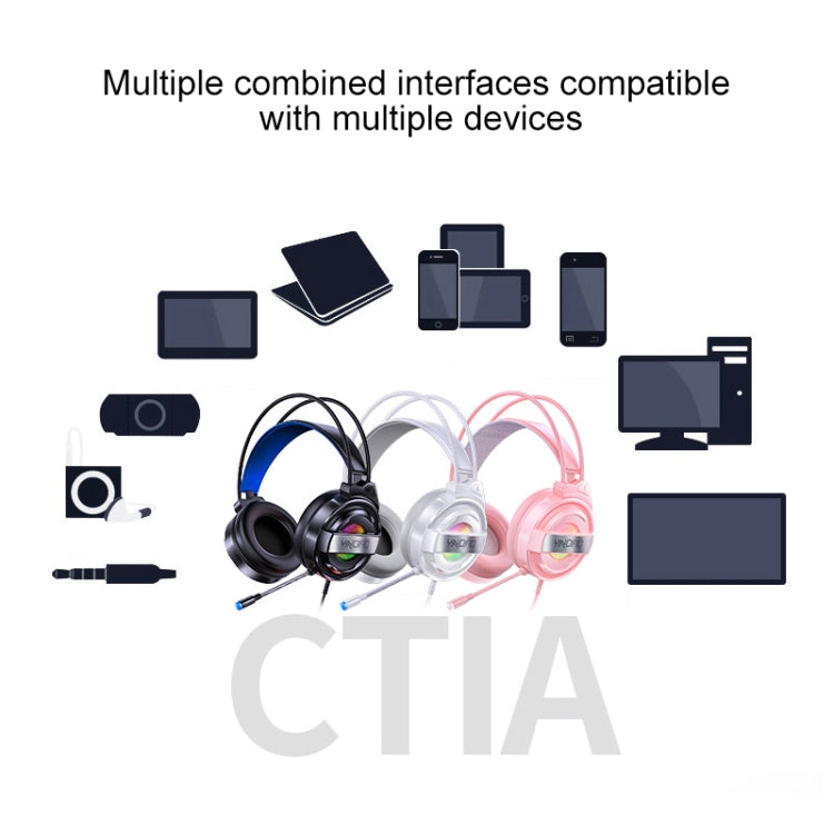 YINDIAO Q3 USB Wired E-sports Gaming Headset with Mic & RGB Light, Cable Length: 1.67m (Black) - free shipping - PMC TechLife - Order now!