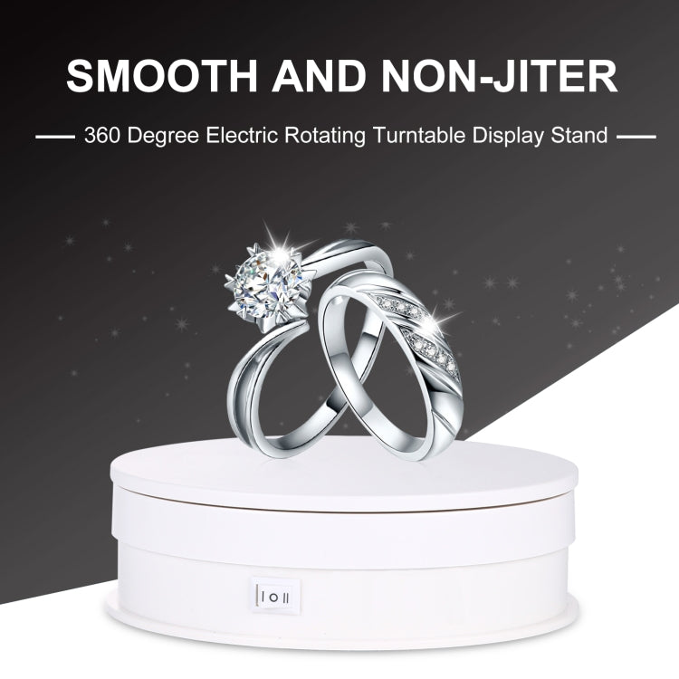 PULUZ 15cm Adjusting Speed Rotating Turntable Display Stand, Load: 3kg(White) - by PULUZ | Online Shopping South Africa | PMC TechLife | Buy Now Pay Later Mobicred