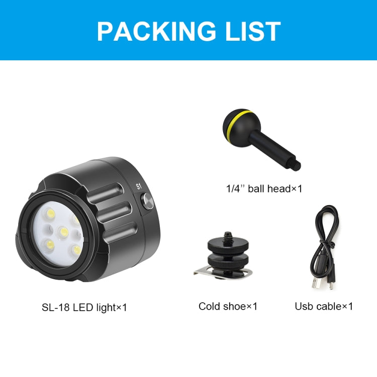 PULUZ 40m Underwater LED Photography Fill Light 1000LM 3.7V/1100mAh Diving Light for GoPro Hero11 Black / HERO10 Black / HERO9 Black /HERO8 / HERO7 /6 /5 /5 Session /4 Session /4 /3+ /3 /2 /1, Insta36 ... R, DJI Osmo Action and Other Action Cameras(Black) - free shipping - PMC TechLife - Order now!