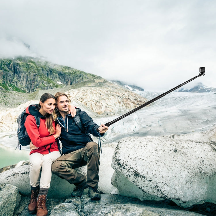 PULUZ 3m Metal Selfie Stick Monopod for Insta360 One RS / X2 / X3 (Black) - Self Monopod Grip by PULUZ | Online Shopping South Africa | PMC TechLife | Buy Now Pay Later Mobicred