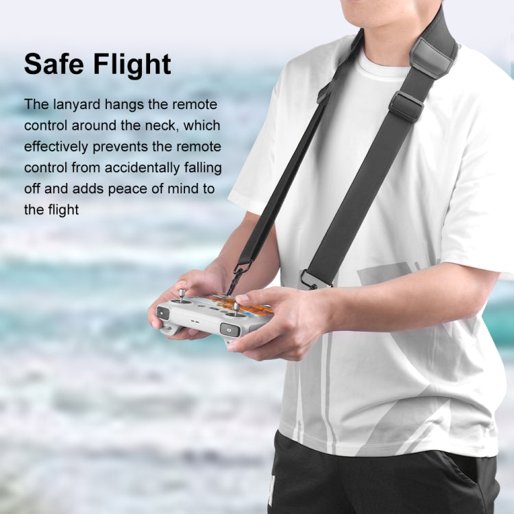 PULUZ Neck Lanyard Strap for DJI Mini 3 Pro / Air 2S / Air 2 / Mavic 2 Screen Remote Control (Black) - Others by PULUZ | Online Shopping South Africa | PMC TechLife | Buy Now Pay Later Mobicred