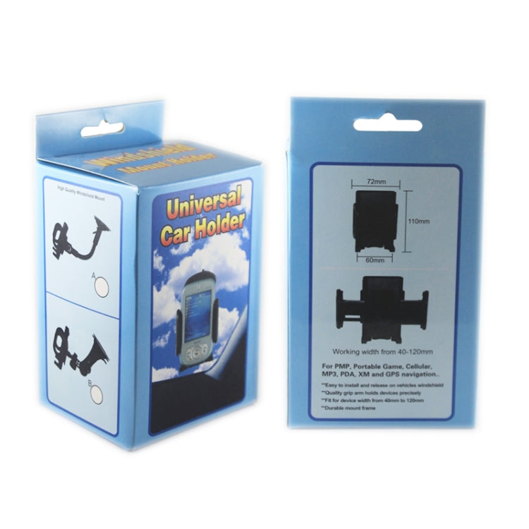 Car Universal Holder, For iPhone, Galaxy, Sony, Lenovo, HTC, Huawei, and other Smartphones(Black) - Car Holders by PMC TechLife | Online Shopping South Africa | PMC TechLife