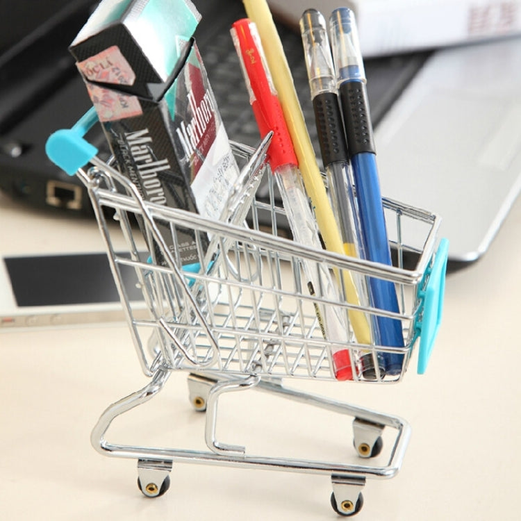 Universal Mini Grocery Shopping Cart Style Desktop Storage Box / Holder(Green) - Desktop Holder by PMC TechLife | Online Shopping South Africa | PMC TechLife