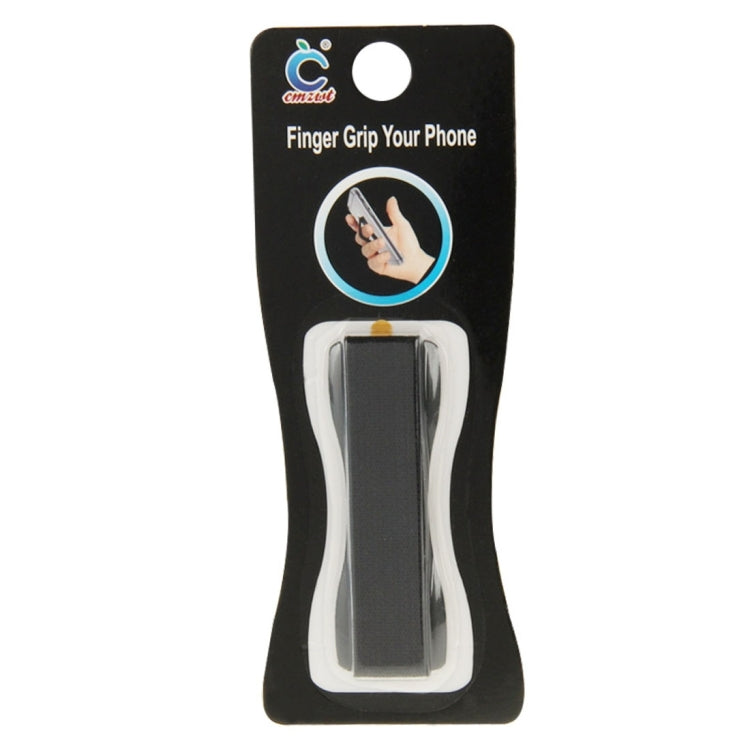 Finger Grip Phone Holder for iPhone, Galaxy, Sony, Lenovo, HTC, Huawei, and other Smartphones(Black) - Ring Holder by PMC TechLife | Online Shopping South Africa | PMC TechLife
