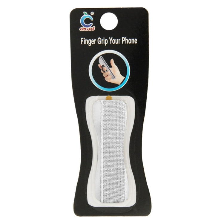 Finger Grip Phone Holder for iPhone, Galaxy, Sony, Lenovo, HTC, Huawei, and other Smartphones(Silver) - Ring Holder by PMC TechLife | Online Shopping South Africa | PMC TechLife
