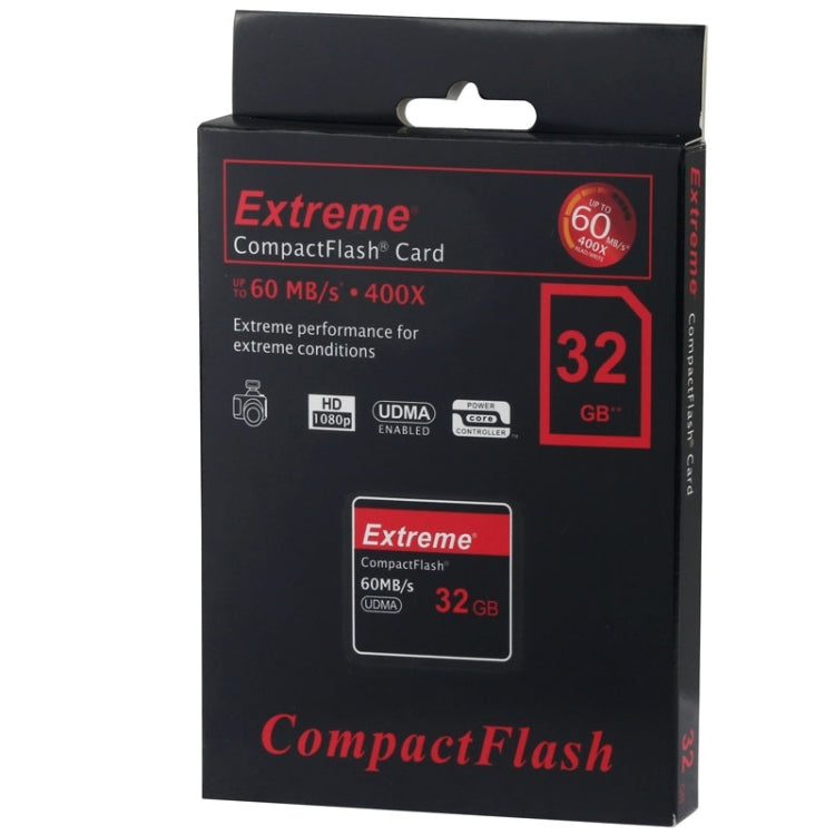 32GB Extreme Compact Flash Card, 400X Read Speed, up to 60 MB/S (100% Real Capacity) - CF Card by PMC TechLife | Online Shopping South Africa | PMC TechLife | Buy Now Pay Later Mobicred