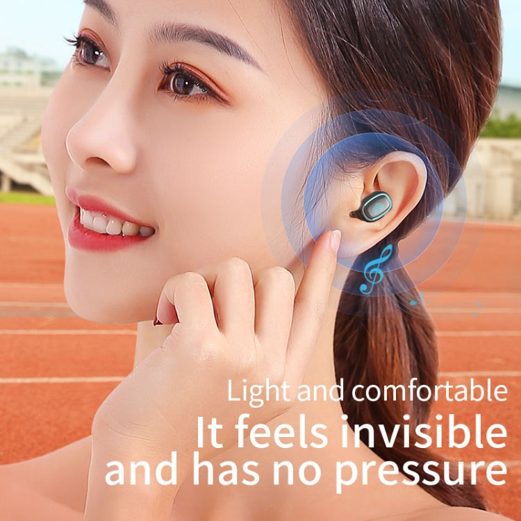 C1 Bluetooth 5.0 TWS Touch Polygonal Digital Display True Wireless Bluetooth Earphone with Charging Box(Black) - TWS Earphone by PMC TechLife | Online Shopping South Africa | PMC TechLife