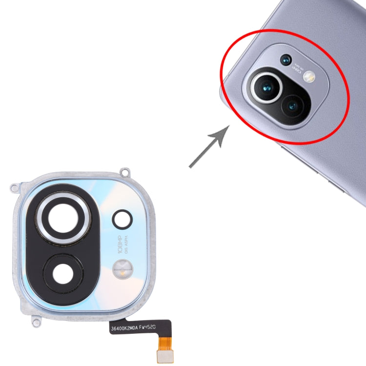 For Xiaomi Mi 11 Back Camera Lens Frame (Blue) - Camera by PMC TechLife | Online Shopping South Africa | PMC TechLife | Buy Now Pay Later Mobicred