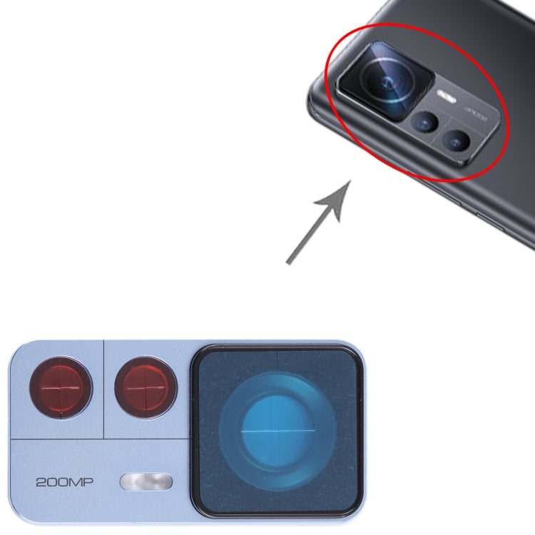 Original Back Camera Lens Frame for Xiaomi 12T Pro (Blue) - Camera by PMC TechLife | Online Shopping South Africa | PMC TechLife