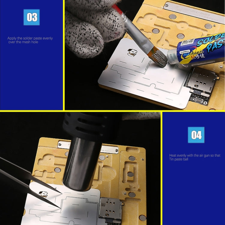 MECHANIC MR3 3 in 1 Mid-Layer Planting Tin Platform for iPhone X/XS/XS Max - Repair Platform by MECHANIC | Online Shopping South Africa | PMC TechLife | Buy Now Pay Later Mobicred