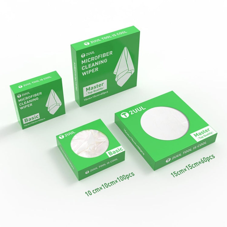 2UUL 15x15cm Microfiber Cleaning Wiper Antistatic Dust-Free Cloth - free shipping - PMC TechLife - Order now!