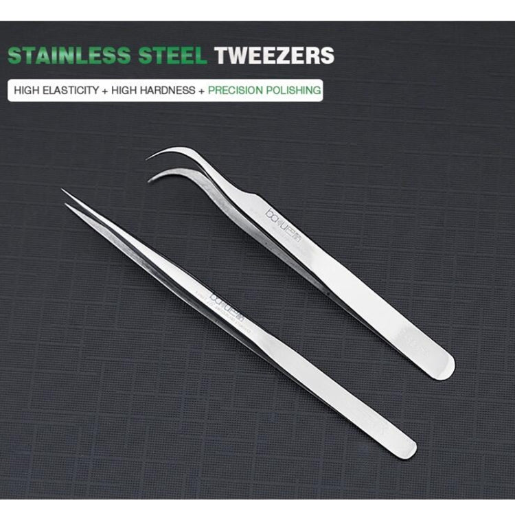 BAKU BA-i6-7-sa Stainless Steel Curved Tweezers - Tweezers by BAKU | Online Shopping South Africa | PMC TechLife