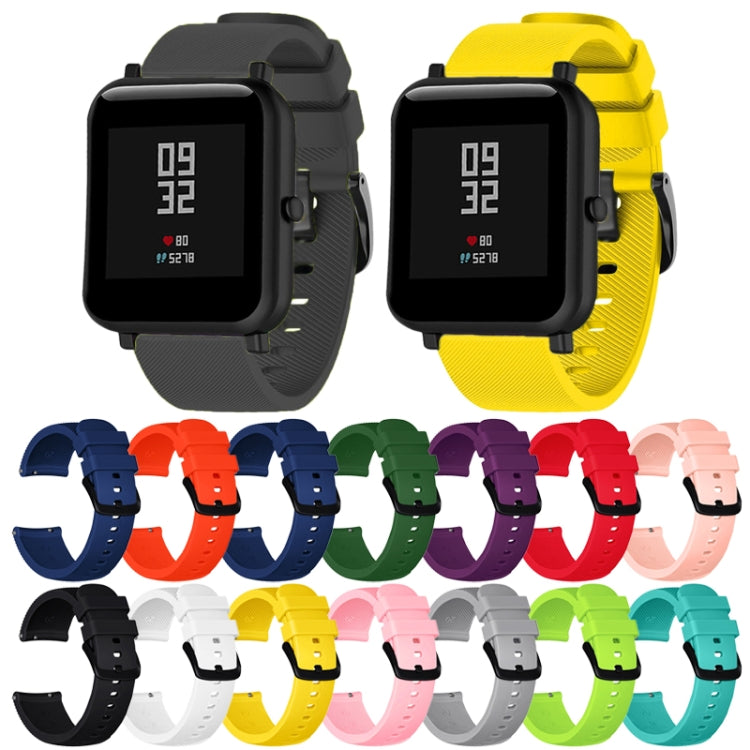20mm For Huami Amazfit GTS / Samsung Galaxy Watch Active 2 / Gear Sport Silicone Watch Band(Gray) - Watch Bands by PMC TechLife | Online Shopping South Africa | PMC TechLife | Buy Now Pay Later Mobicred