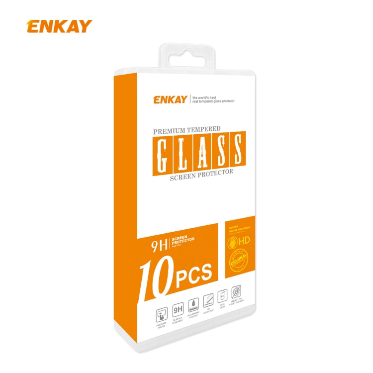 For Redmi Note 9S / Note 9 Pro 10 PCS ENKAY Hat-Prince Full Glue 0.26mm 9H 2.5D Tempered Glass Full Coverage Film - by ENKAY | Online Shopping South Africa | PMC TechLife | Buy Now Pay Later Mobicred