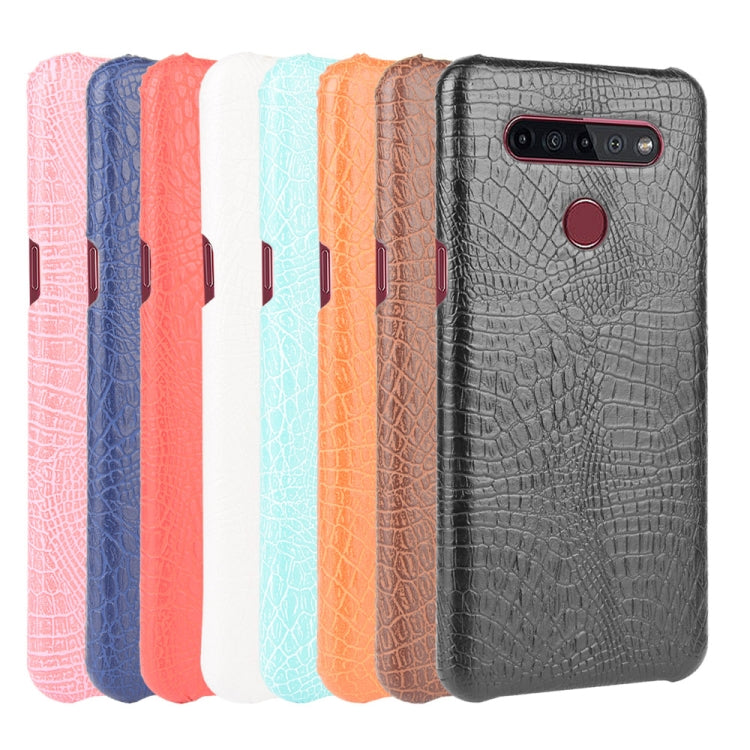 For LG K51S Shockproof Crocodile Texture PC + PU Case(Red) - LG Cases by PMC TechLife | Online Shopping South Africa | PMC TechLife | Buy Now Pay Later Mobicred