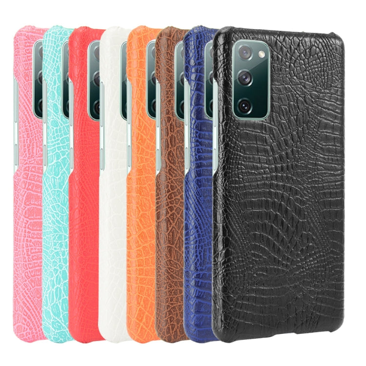 For Samsung Galaxy S20 FE Shockproof Crocodile Texture PC + PU Case(Black) - Galaxy S20 FE Cases by NILLKIN | Online Shopping South Africa | PMC TechLife