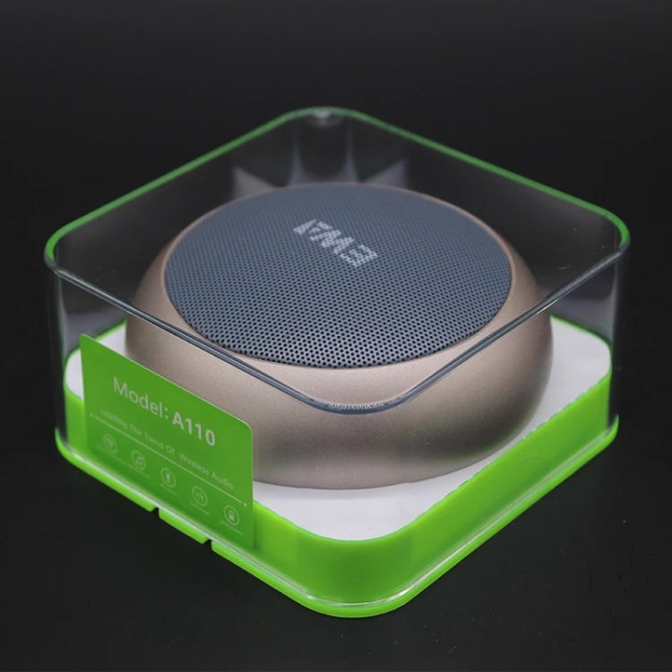 EWA A110 IPX5 Waterproof Portable Mini Metal Wireless Bluetooth Speaker Supports 3.5mm Audio & 32GB TF Card & Calls(Blue) - Mini Speaker by EWA | Online Shopping South Africa | PMC TechLife | Buy Now Pay Later Mobicred