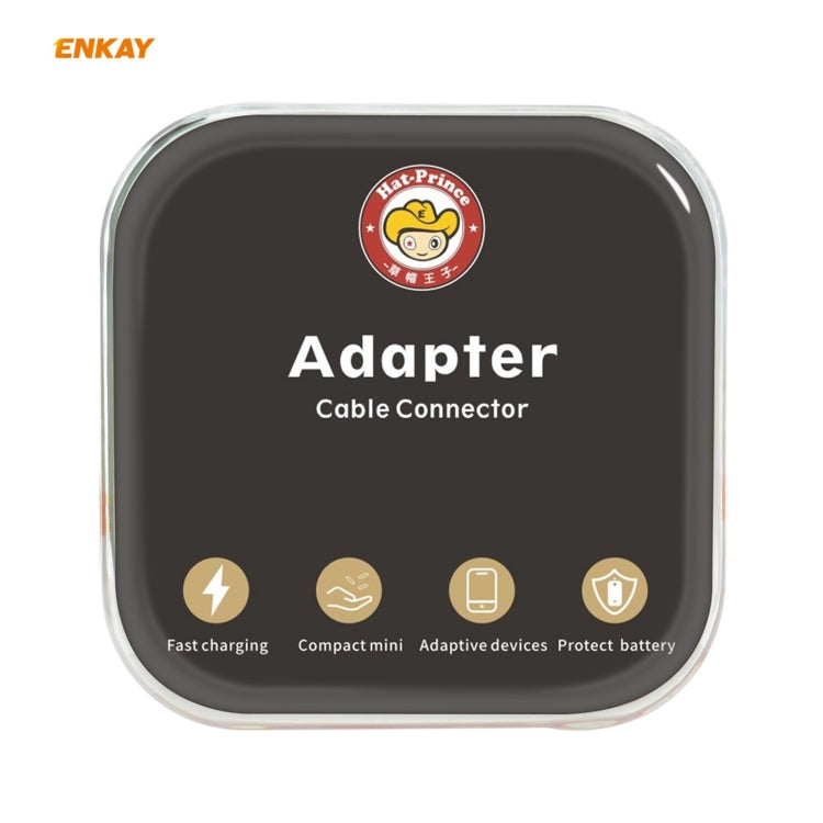 ENKAY ENK-AT105 USB Male to USB-C / Type-C Female Aluminium Alloy Adapter Converter, Support Quick Charging & Data Transmission(Black) - Type-C Adapter by ENKAY | Online Shopping South Africa | PMC TechLife | Buy Now Pay Later Mobicred