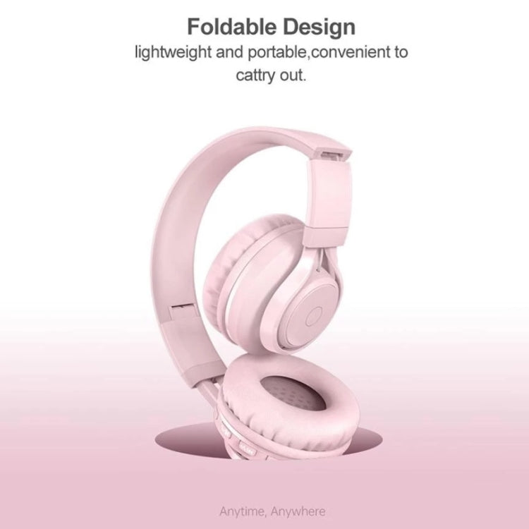 BT06C Cute Wireless Bluetooth 5.0 Headset for Children with Microphone LED Light Suppport Aux-in(Apricot) - Headset & Headphone by PMC TechLife | Online Shopping South Africa | PMC TechLife