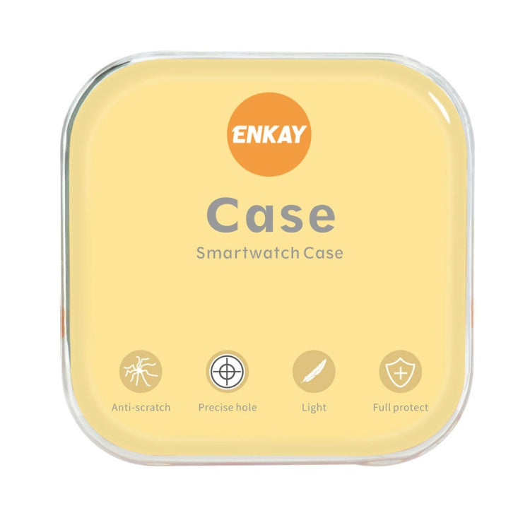 For Samsung Galaxy Watch4 44mm ENKAY Hat-Prince Full Coverage Electroplated Soft TPU Case with Screen Protection(Rose Gold) - Screen Protector by ENKAY | Online Shopping South Africa | PMC TechLife | Buy Now Pay Later Mobicred