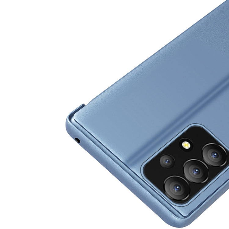For Samsung Galaxy A33 5G Plated Mirror Flip Leather Case with Holder(Purple Blue) - free shipping - PMC TechLife - Order now!