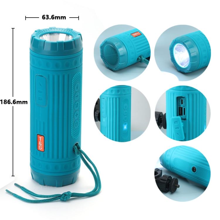 T&G TG312 LED Outdoor Portable Multifunctional Wireless Bluetooth Speaker(Green) - Waterproof Speaker by T&G | Online Shopping South Africa | PMC TechLife