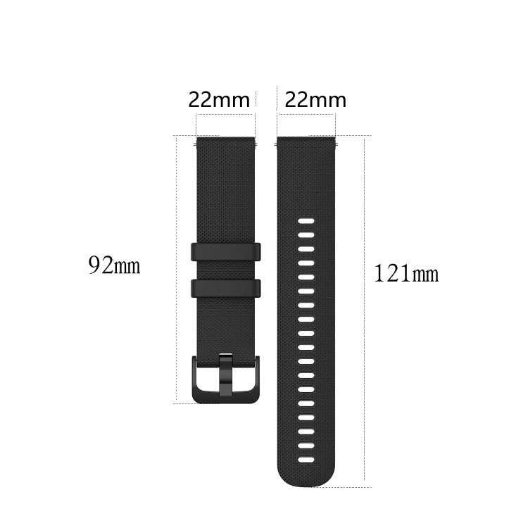 For Xiaomi Watch Color 2 22mm Checkered Silicone Watch Band(Black) - Watch Bands by PMC TechLife | Online Shopping South Africa | PMC TechLife | Buy Now Pay Later Mobicred
