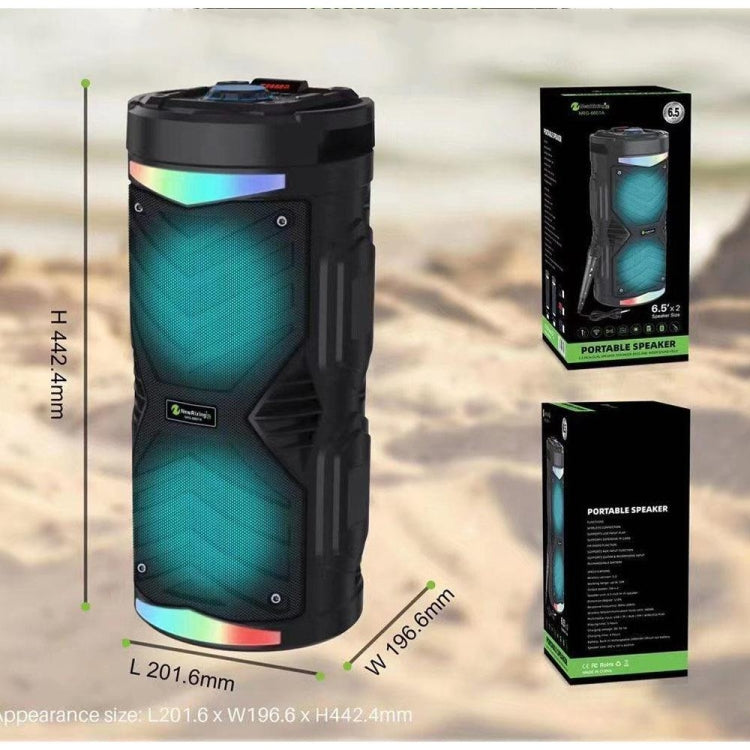 NewRixing NRG6601A Outdoor Portable Karaoke Wireless Speaker 20W Audio Amplifier With Mic(A) - Desktop Speaker by NewRixing | Online Shopping South Africa | PMC TechLife | Buy Now Pay Later Mobicred