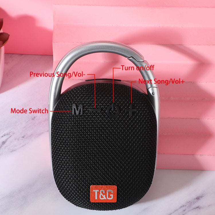 T&G TG321 TWS Portable Wireless Outdoor Mini Speaker with LED Light(Blue) - Mini Speaker by T&G | Online Shopping South Africa | PMC TechLife | Buy Now Pay Later Mobicred
