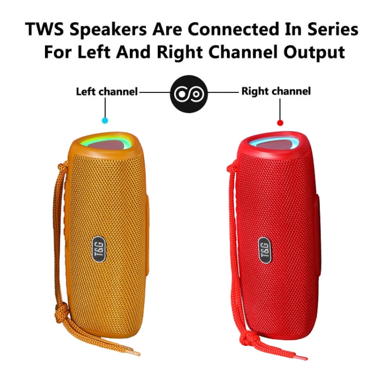 T&G TG344 Portable LED Light TWS Wireless Bluetooth Speaker(Black) - Desktop Speaker by T&G | Online Shopping South Africa | PMC TechLife | Buy Now Pay Later Mobicred