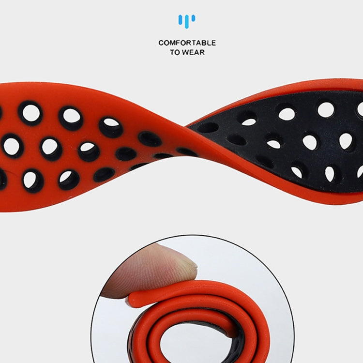 For Amazfit GTR 2e 22mm Two-Color Breathable Silicone Watch Band(Midnight Blue+Orange) - Watch Bands by PMC TechLife | Online Shopping South Africa | PMC TechLife | Buy Now Pay Later Mobicred