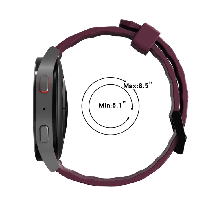 For Huawei Watch 3 Pro 22mm Perforated Two-Color Silicone Watch Band(Black+Grey) - free shipping - PMC TechLife - Order now!