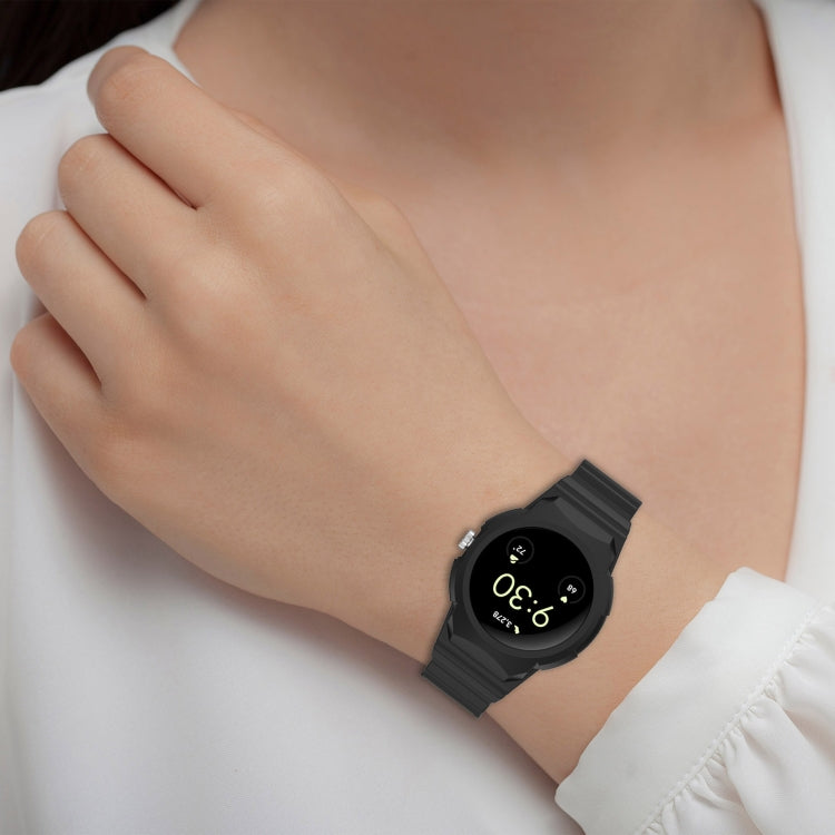 For Google Pixel Watch Integrated Fully Enclosed Silicone Watch Band(Black) - free shipping - PMC TechLife - Order now!